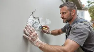 comment reboucher une fissure dans un mur extérieur