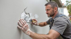 comment reboucher une fissure dans un mur extérieur