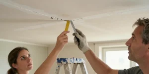 fissure plafond plâtre cause